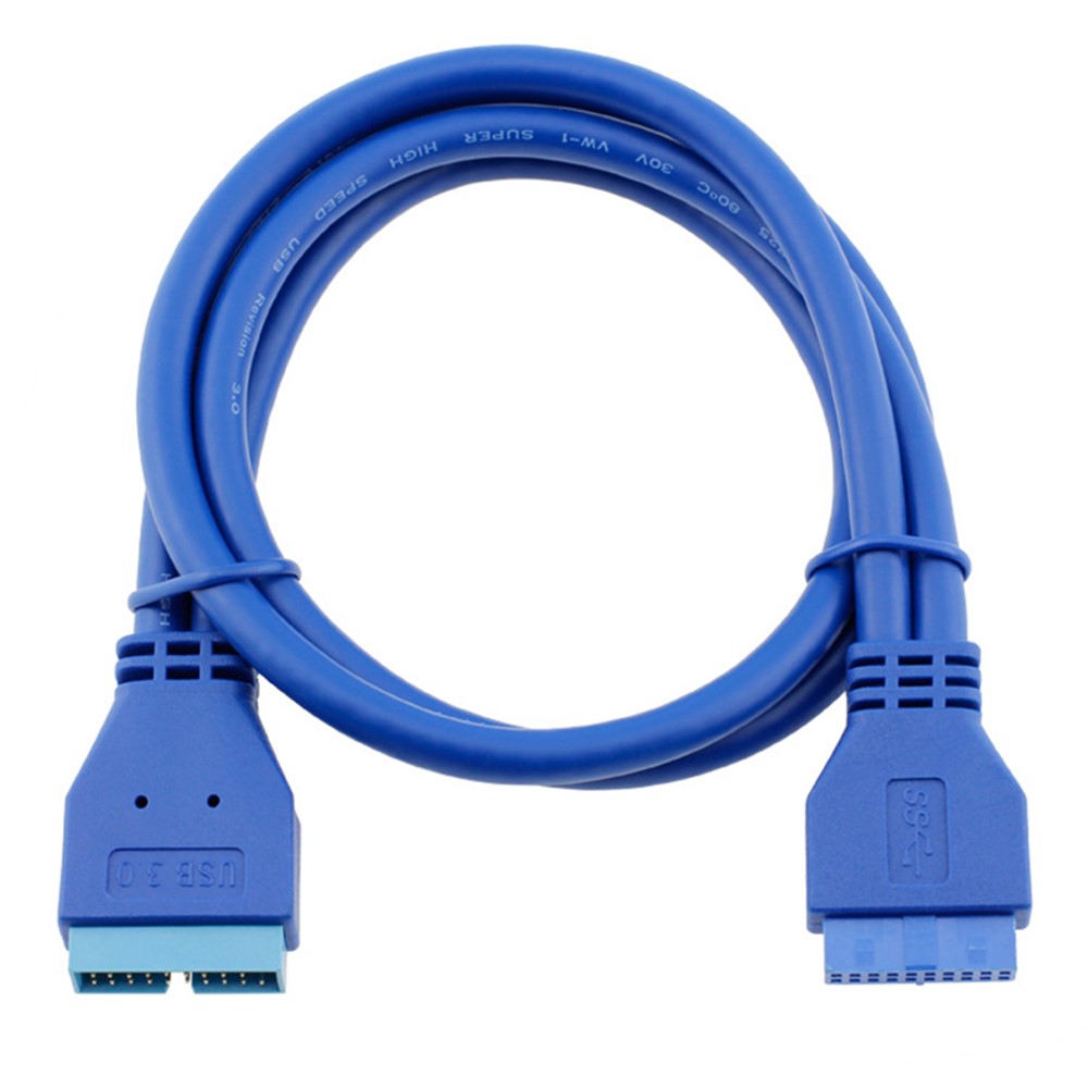 0.5m Male to Female USB 3.0 Motherboard 20 Pin Header Extension Adapter Cable-6