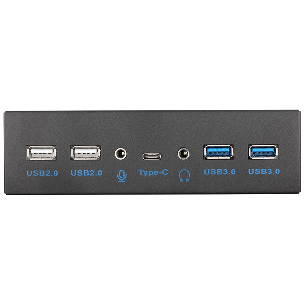 0.8m Optical Drive Front Panel Computer Expansion Board with 2 USB 3.0/2 USB 2.0/Microphone/HD Audio Ports for Computer Case-4
