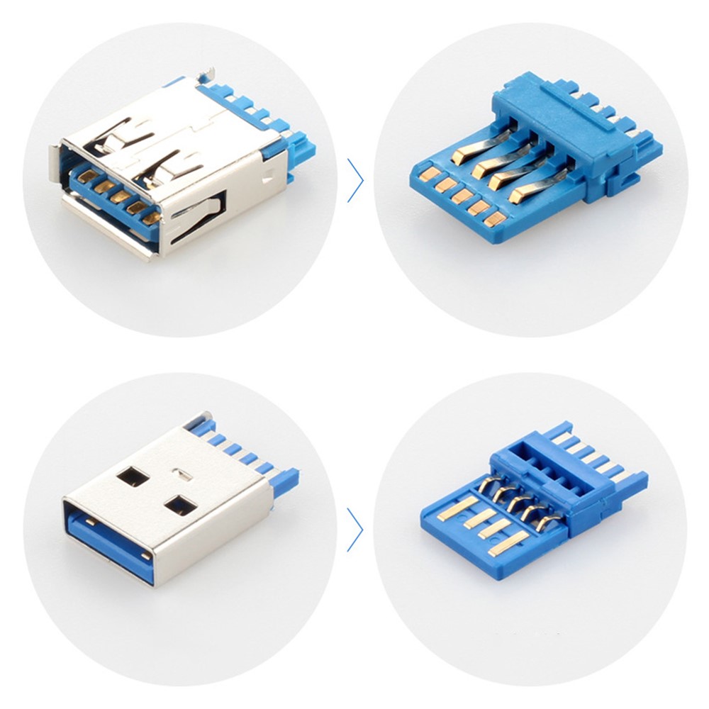 1.5m USB 3.0 Male to Female Extension Cable with Panel Mount Screw Hole Lock Connector Computer Adapter Cable-4