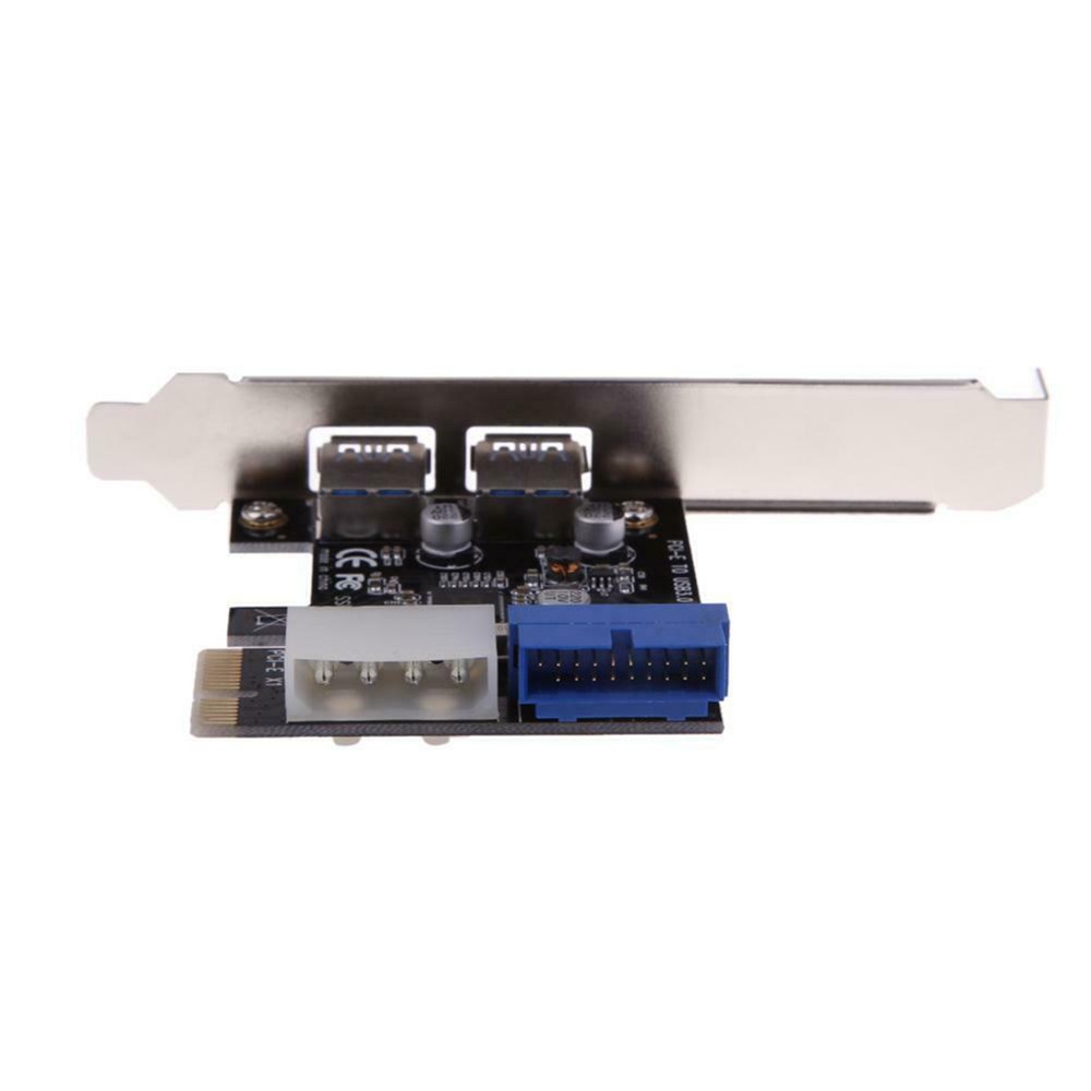 USB 3.0 PCI-E Expansion Card 2 Port USB3.0 Hub Internal 20-pin USB 3 to PCIE PCI Express Adapter Card-5
