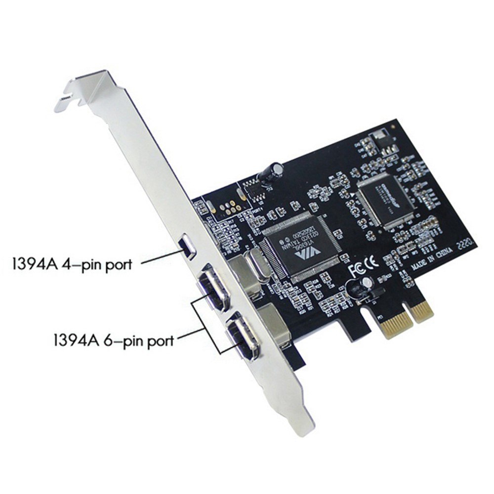 PCI-E 1X 1394 DV HDV HD Video Capture Card PCI-E to 1394 1394 Adapter Card Support DV/HDV/1440 x 1080 HD Camera-5
