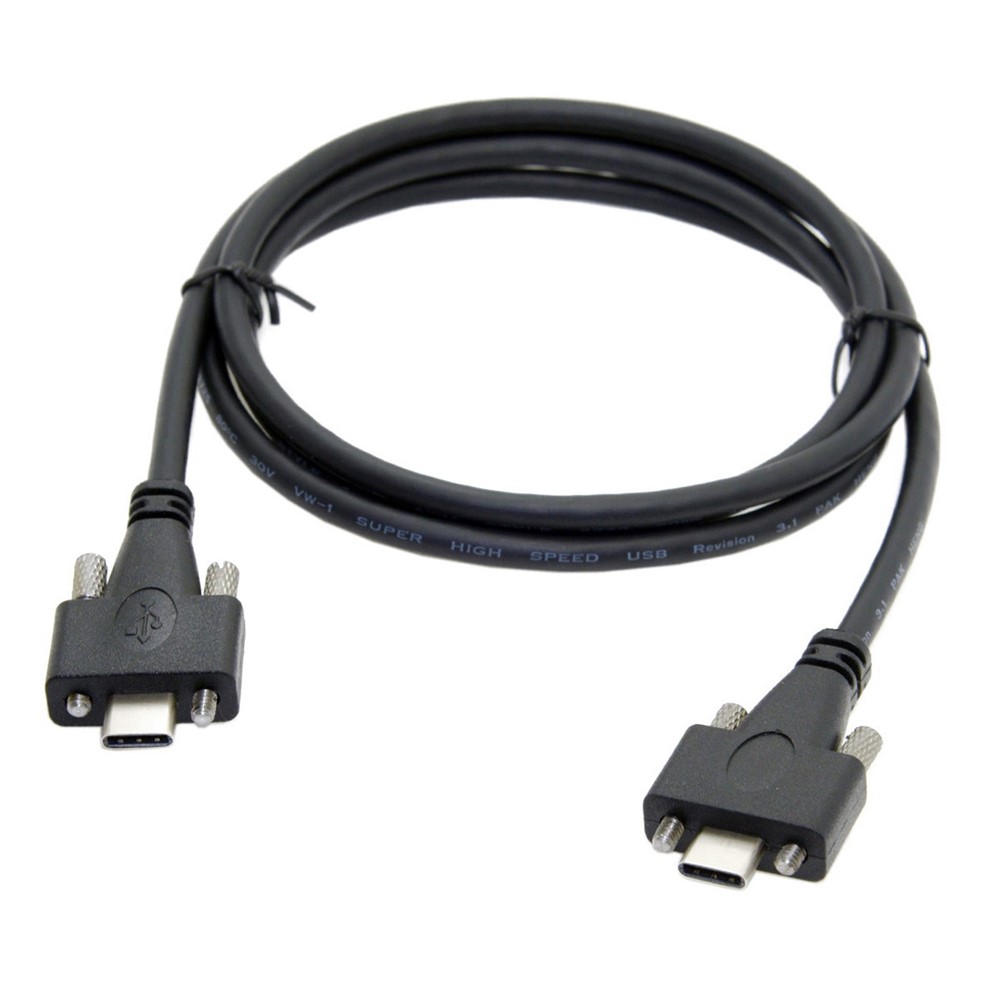 UC-046-2M 2m USB 3.1 Type-C Dual Screw Locking to Locking USB-C 10Gbps Data Cable (M2 Screw)-2