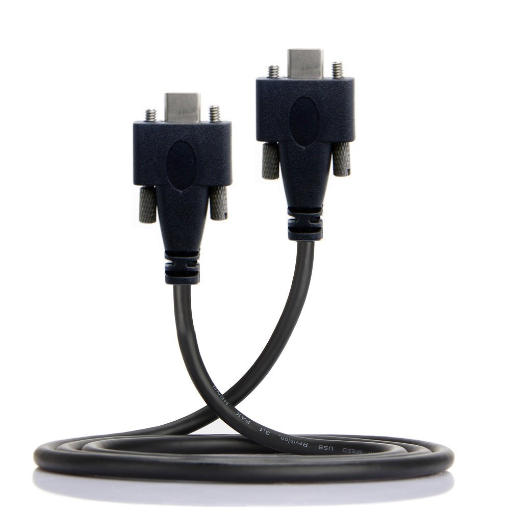 UC-046-3M USB 3.1 Type-C Panel Mount Dual Screw Locking 3m USB-C 10Gbps Data Cable (M2 Screw)-8