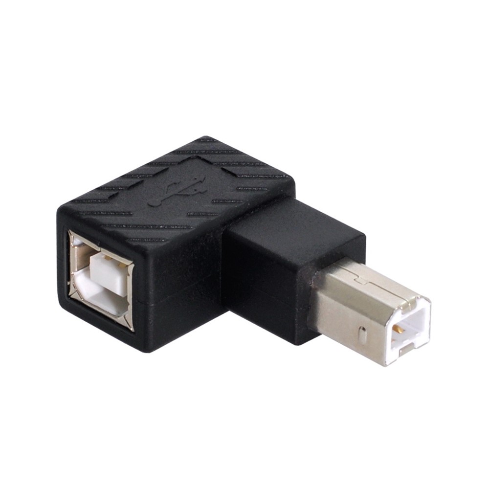 U2-038 4Pcs/Set USB 2.0 B-Type Male to Female 90 Degrees Elbow Adapter Converter-8