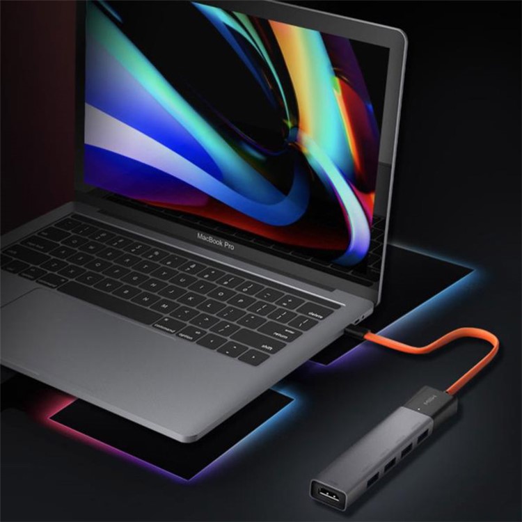 Xiaomi Youpin MWCMA02 Conversor de Hub Tipo c USB-C Adaptador PD 100W Dock de Carregamento Rápido Para Portas 4xusb 3.0 e Porta de Saída de Vídeo HD-5
