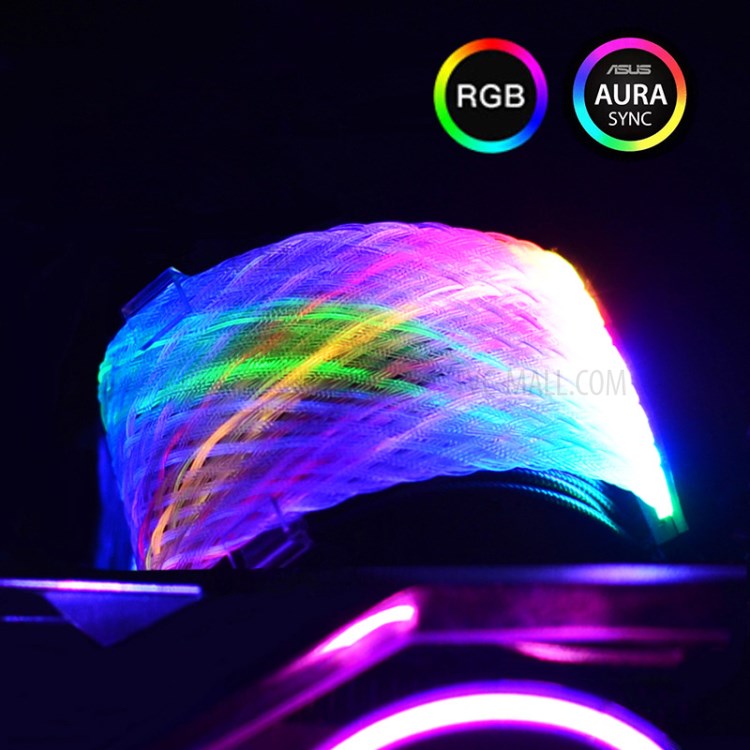 Computer Case Power Extension Cable 24Pin RGB Power Cord-2
