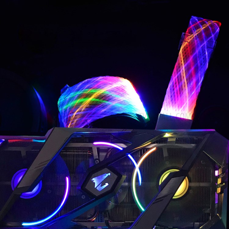Computer Case Power Extension Cable 24Pin RGB Power Cord-4