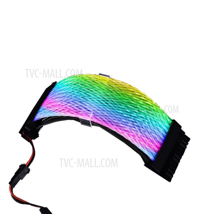 Lightning Computer Case Power Extension Cable 24Pin RGB Power Cord-2