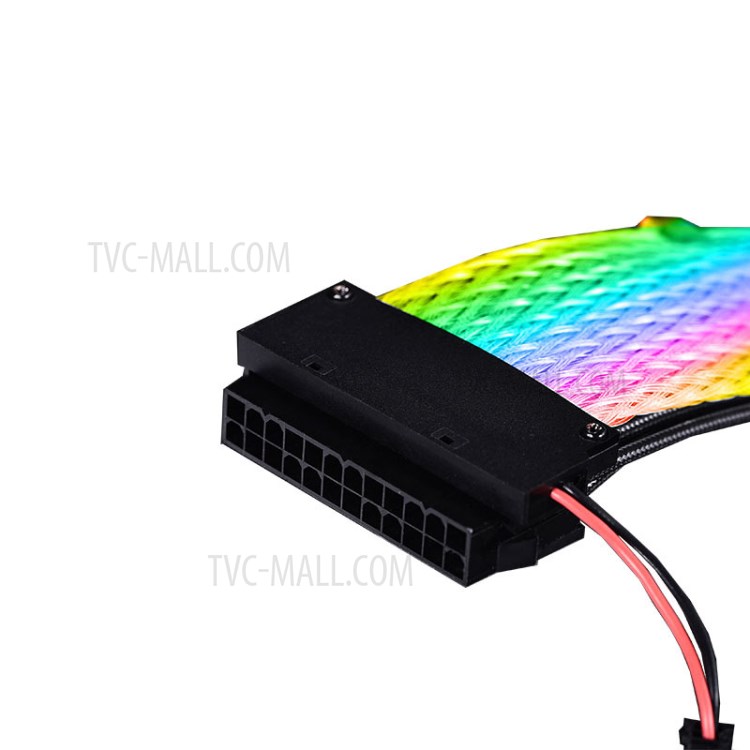 Lightning Computer Case Power Extension Cable 24Pin RGB Power Cord-4