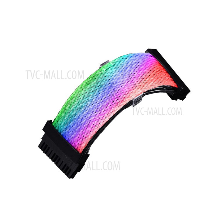 Lightning Computer Case Power Extension Cable 24Pin RGB Power Cord-5