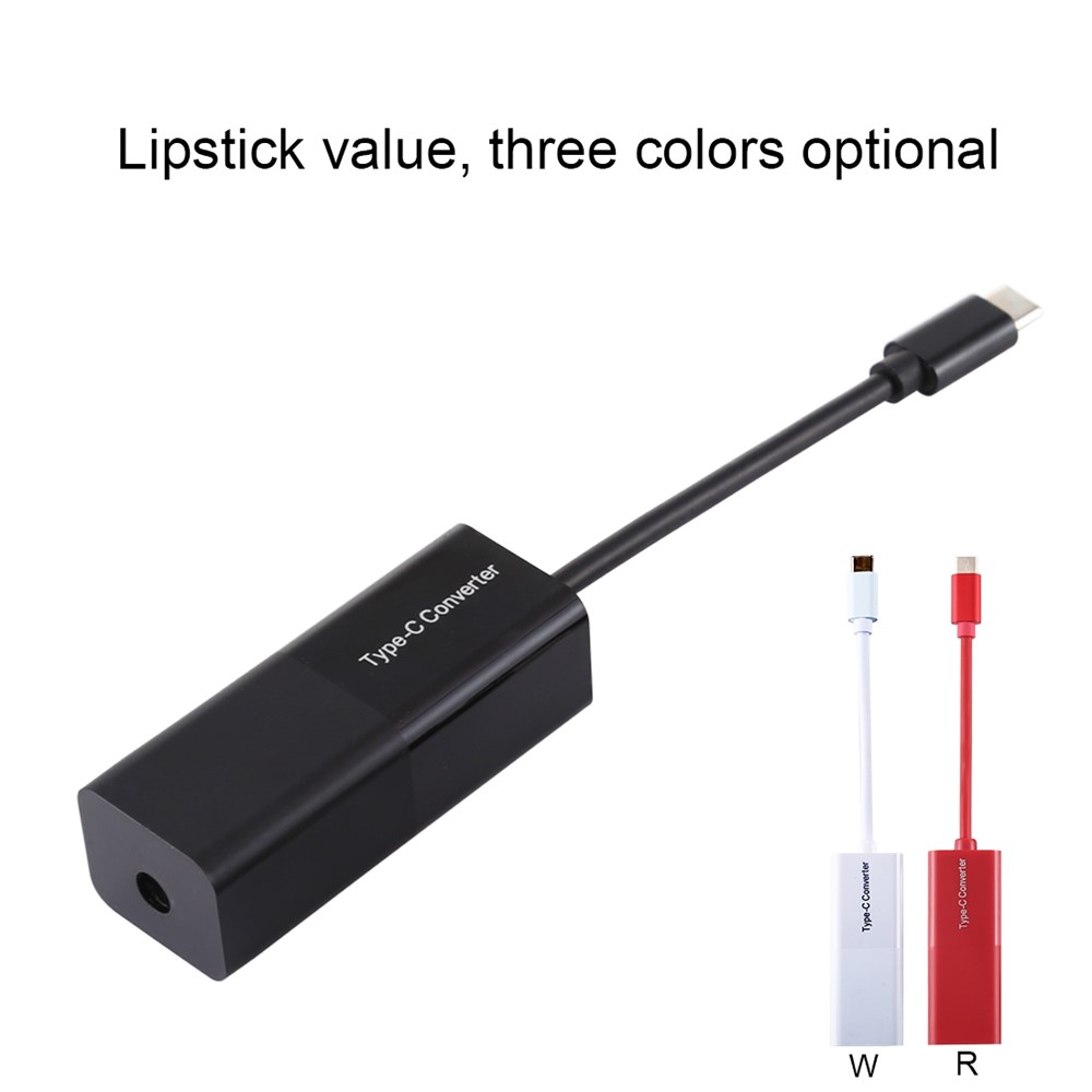 65W Type-C to 6 in 1 Power Supply Cord Computer Laptop Adapter - Black-3