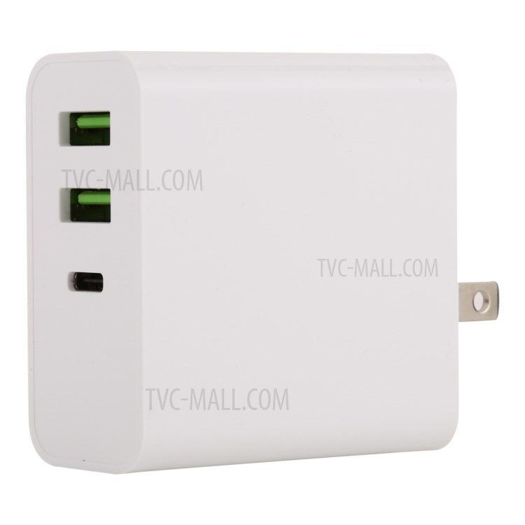 65W PD + 2 QC3.0 Quick Charge Power Adapter US Plug