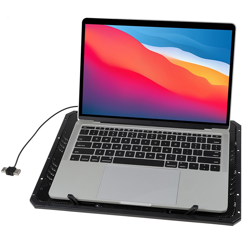 M2 Dual Fan Laptop Cooling Pad Base USB Radiator Notebook Holder Cooler Stand-3