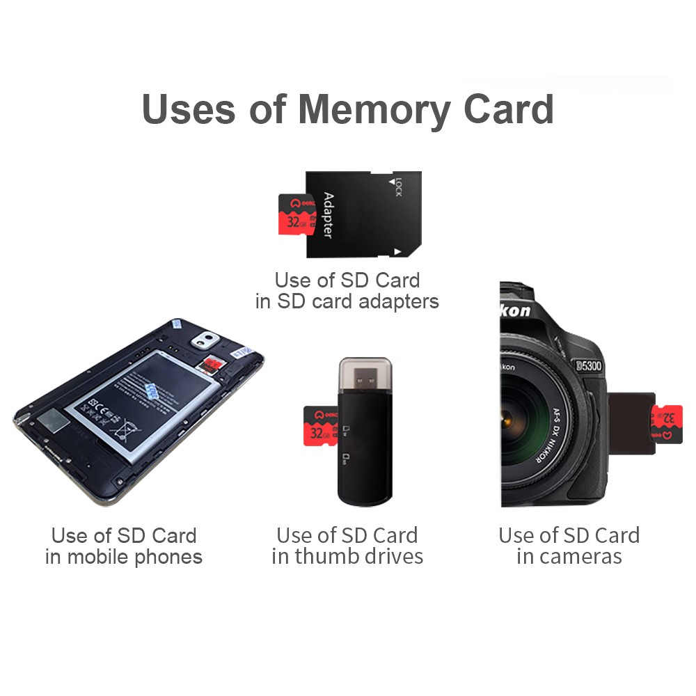 EEKOO 32GB U3 Carte Mémoire Haute Vitesse De 30 Mo / S Écriture SD Card SD TF Carte Pour Tablet Tablet DVR Caméra Numérique DVR-6