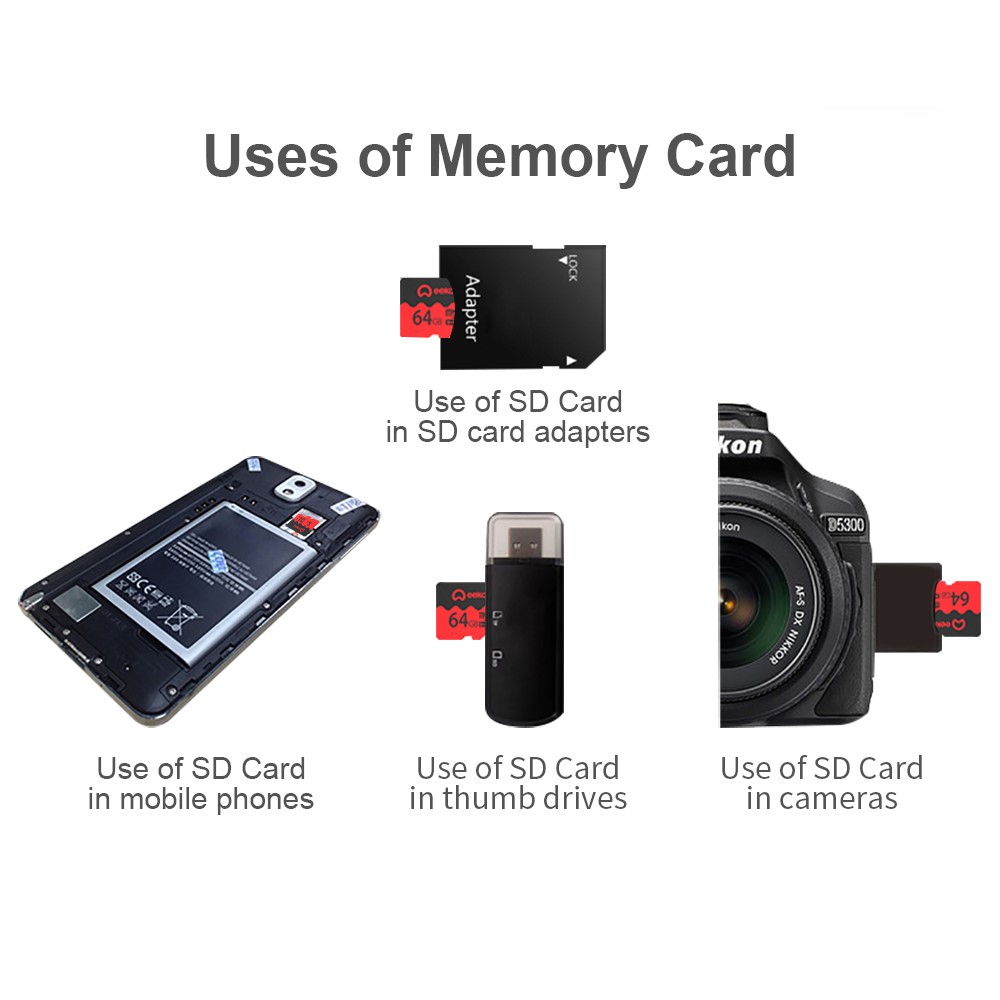 EEKOO 64GB U3 High Speed SD Card 30MB/s Writing Speed TF Memory Card for DVR Digital Camera Phone Tablet-6