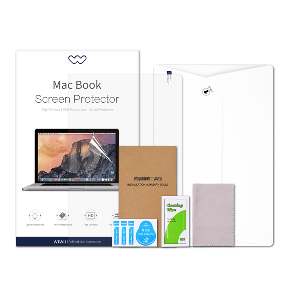 WIWU 2Pcs/Pack Full Coverage Anti-Scratch HD Clear PET Shield for MacBook 16-inch (2021)-5