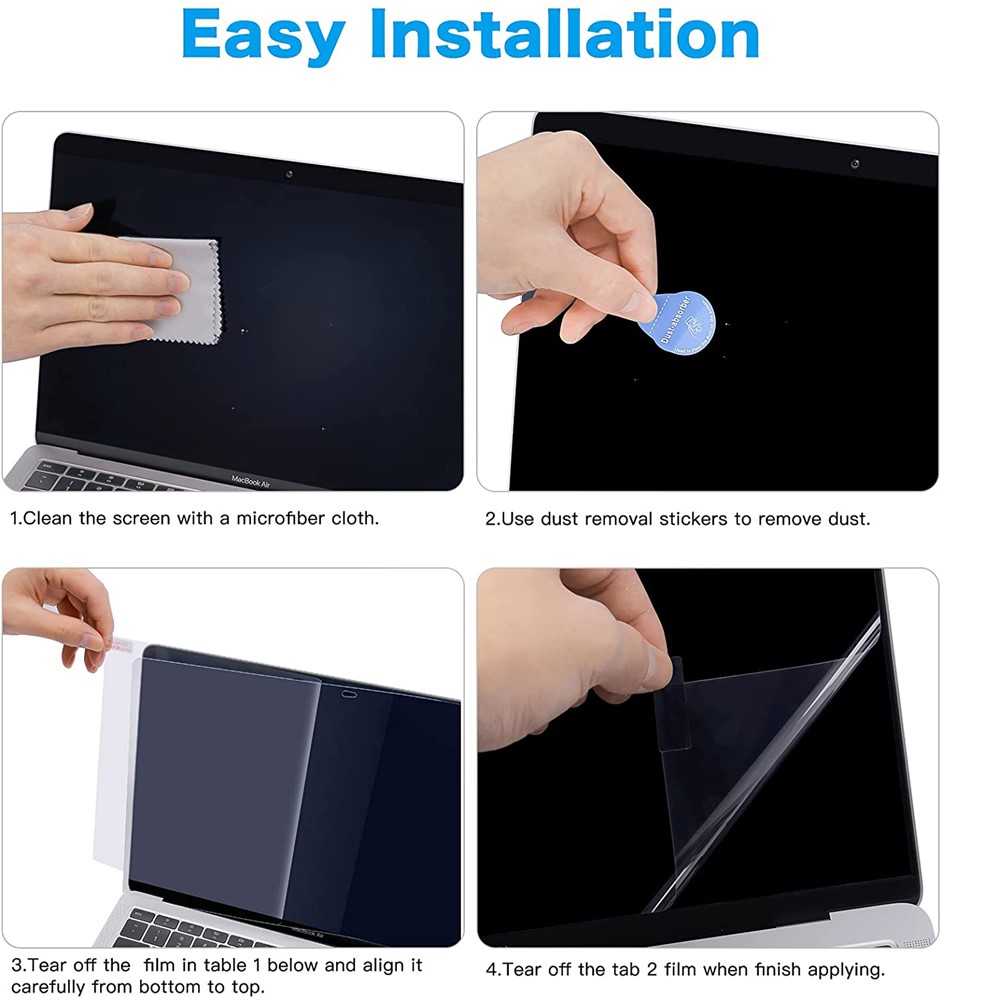 Bubble-free Sensitive Touch Matte Soft PET Screen Protector Film for Macbook Pro 16 inch (2019) A2141-10