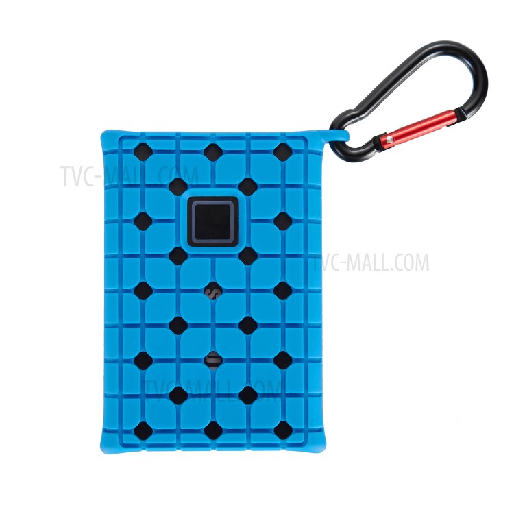 Storage Silicone Case with Hook for Samsung T7 Touch External SSD - Blue-2