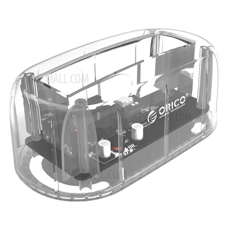 ORICO 6139C3-G2 3.5 inch Transparent USB3.1 Gen2 Type-C Hard Drive Dock-1