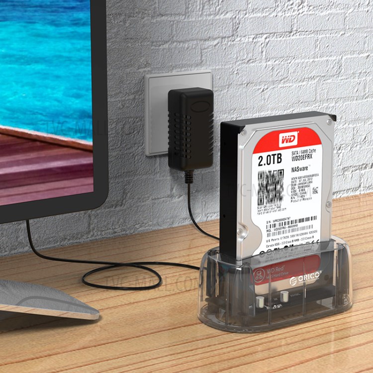 ORICO 6139C3-G2 3.5 inch Transparent USB3.1 Gen2 Type-C Hard Drive Dock-6