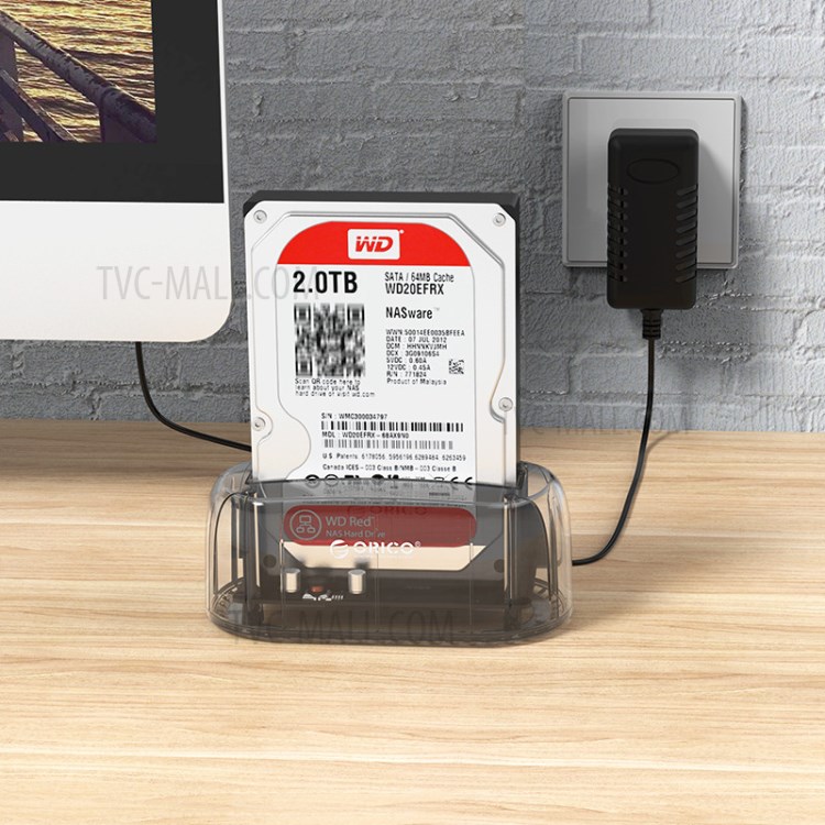 ORICO 6139C3-G2 3.5 inch Transparent USB3.1 Gen2 Type-C Hard Drive Dock-7