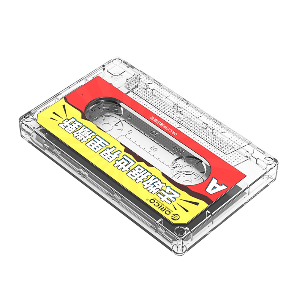 ORICO 2580U3 Tape-shaped 2.5-Inch USB3.0 Portable Enclosure 5Gbps Support Windows / Mac OS / Linux - Yellow-1
