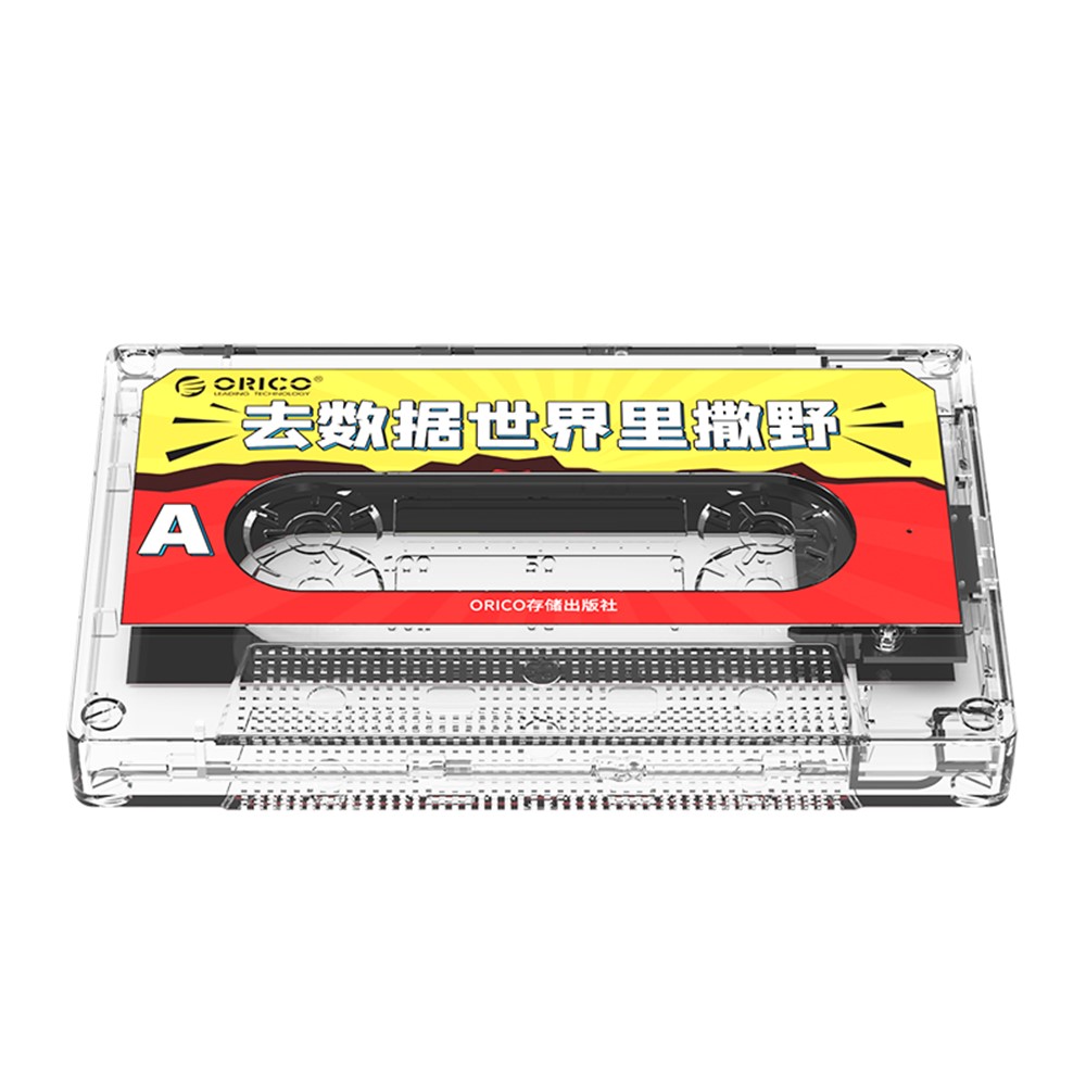 ORICO 2580U3 Tape-shaped 2.5-Inch USB3.0 Portable Enclosure 5Gbps Support Windows / Mac OS / Linux - Yellow-2