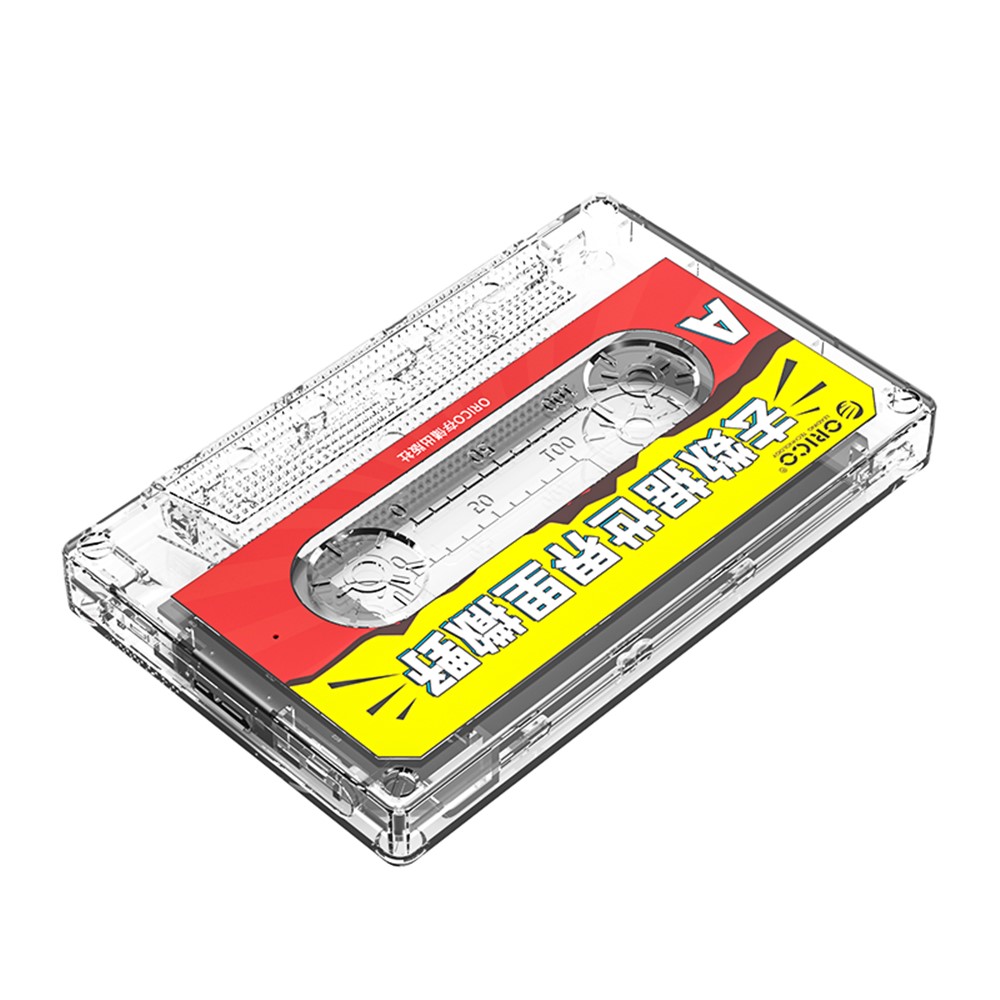 ORICO 2580U3 Tape-shaped 2.5-Inch USB3.0 Portable Enclosure 5Gbps Support Windows / Mac OS / Linux - Yellow-3
