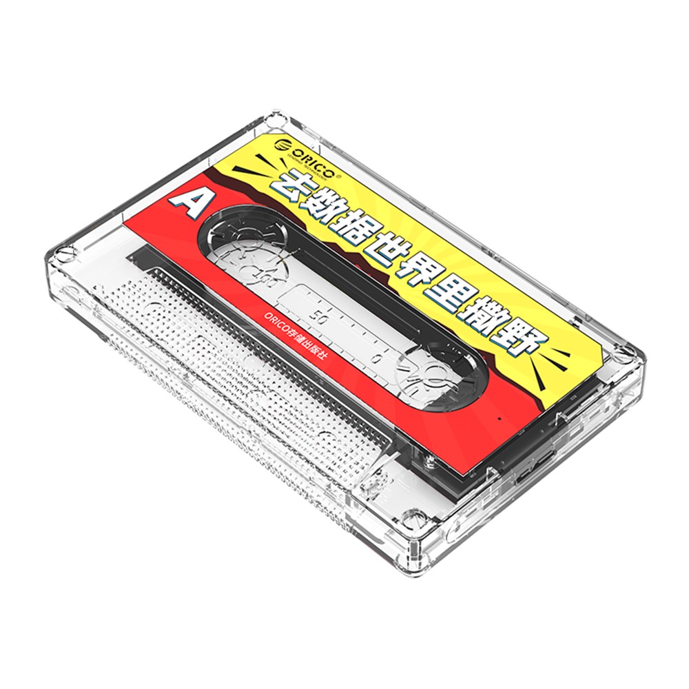 ORICO 2580U3 Tape-shaped 2.5-Inch USB3.0 Portable Enclosure 5Gbps Support Windows / Mac OS / Linux - Yellow-4