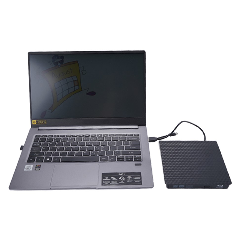 VERBATIM 66718 Ultra-thin External USB3.2 Gen1 High Speed DVD RW Blu-ray Burner Laptop CD/DVD Writer-6