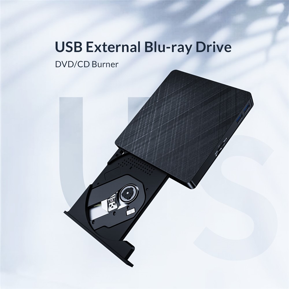 ORICO XD010-BK-BP USB 3.0 Portable External Blue-ray Drive CD DVD Player Rewriter Writer Reader for MacBook Air Pro Windows Laptop PC-2