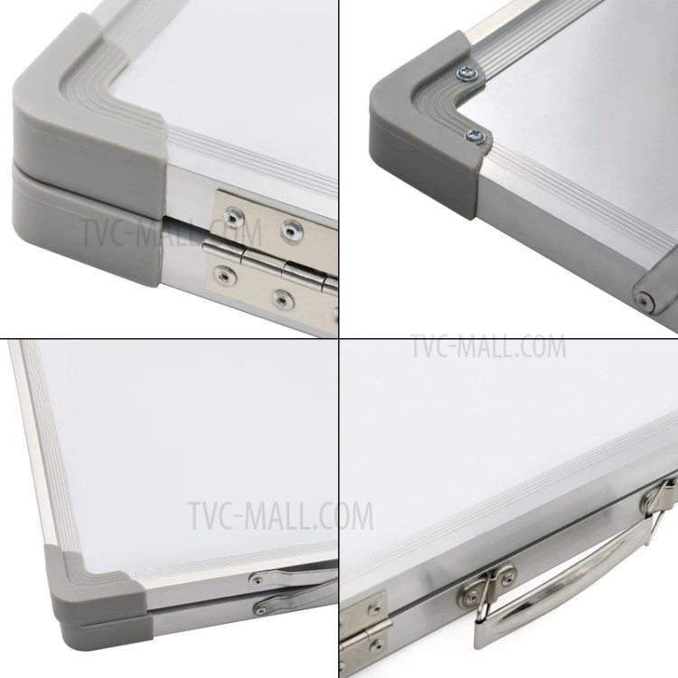 Desktop Whiteboard Small Magnetic Dry Erase Board Foldable Double-Sided White Board-3