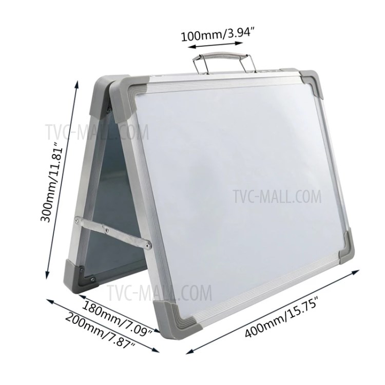 Desktop Whiteboard Small Magnetic Dry Erase Board Foldable Double-Sided White Board-7