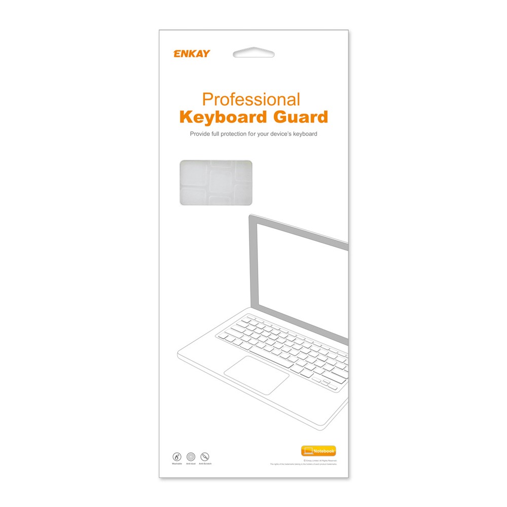 ENKAY Dust-proof Keyboard Cover Ultra-thin Soft TPU Keyboard Film for US Version MacBook Pro 14.2-inch (A2442) / Pro 16.2-inch (A2485)-9