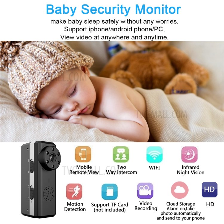 W6 HD Wi-fi Pequena Câmera AI Detecção Humana PIR Inteligente Noite Câmera De Segurança Visão-10