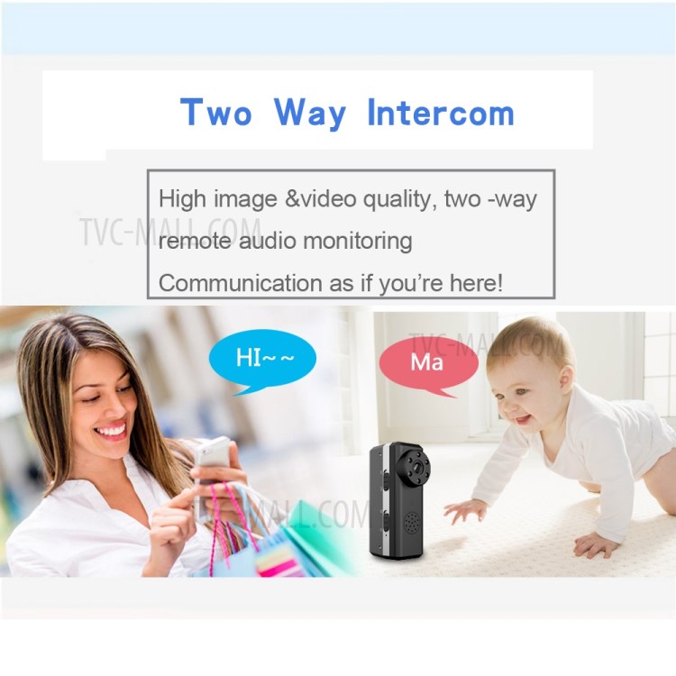 W6 HD WiFi Small Camera AI Human Detection PIR Smart Night Vision Security Camera-9