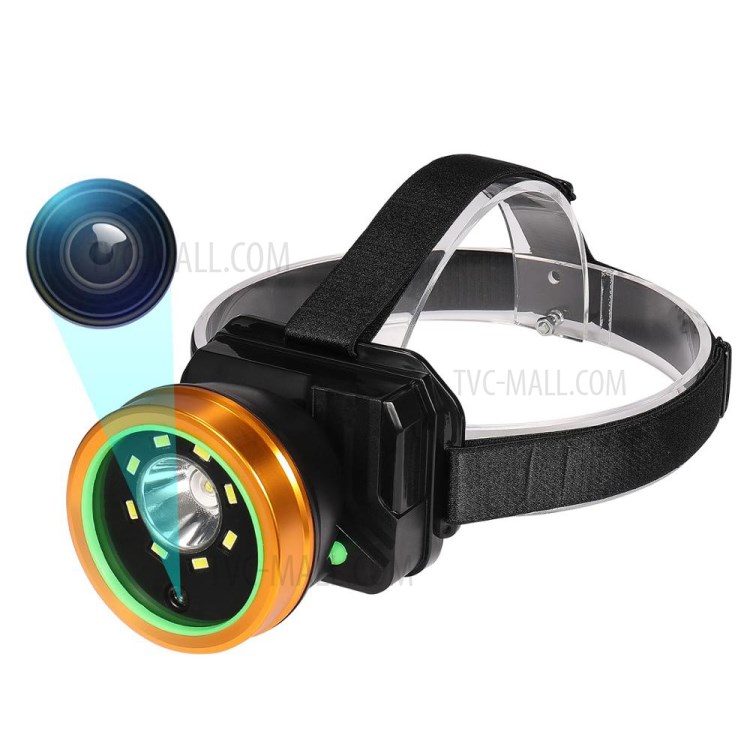 IP66 À Prova D'água De Vídeo Farol Gravador De Câmera HD 1080p Com Luzes LED Para Esportes Ao Ar Livre-1