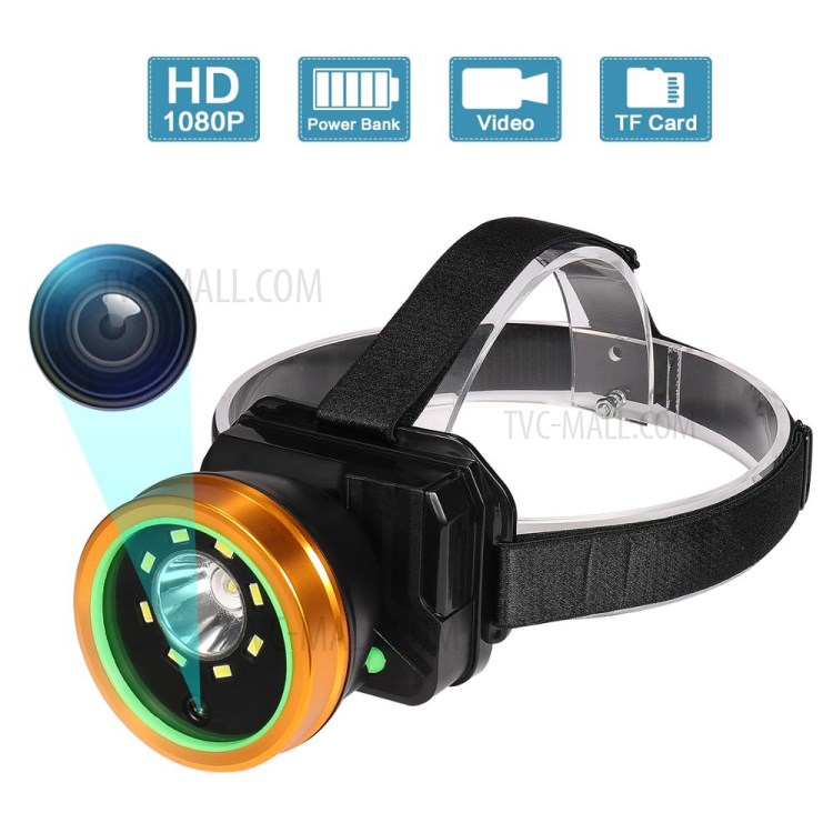 IP66 À Prova D'água De Vídeo Farol Gravador De Câmera HD 1080p Com Luzes LED Para Esportes Ao Ar Livre-9
