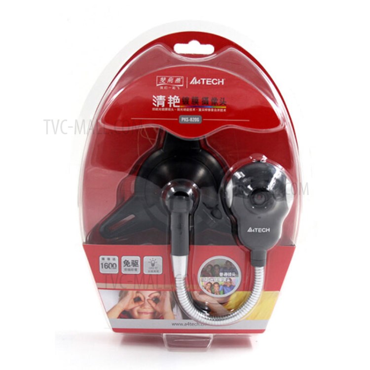 A4-TECH PKS-820G 480P Câmera Webcam Em Anti-reflexo Microfone Embutido Para PC Portátil MAC-5