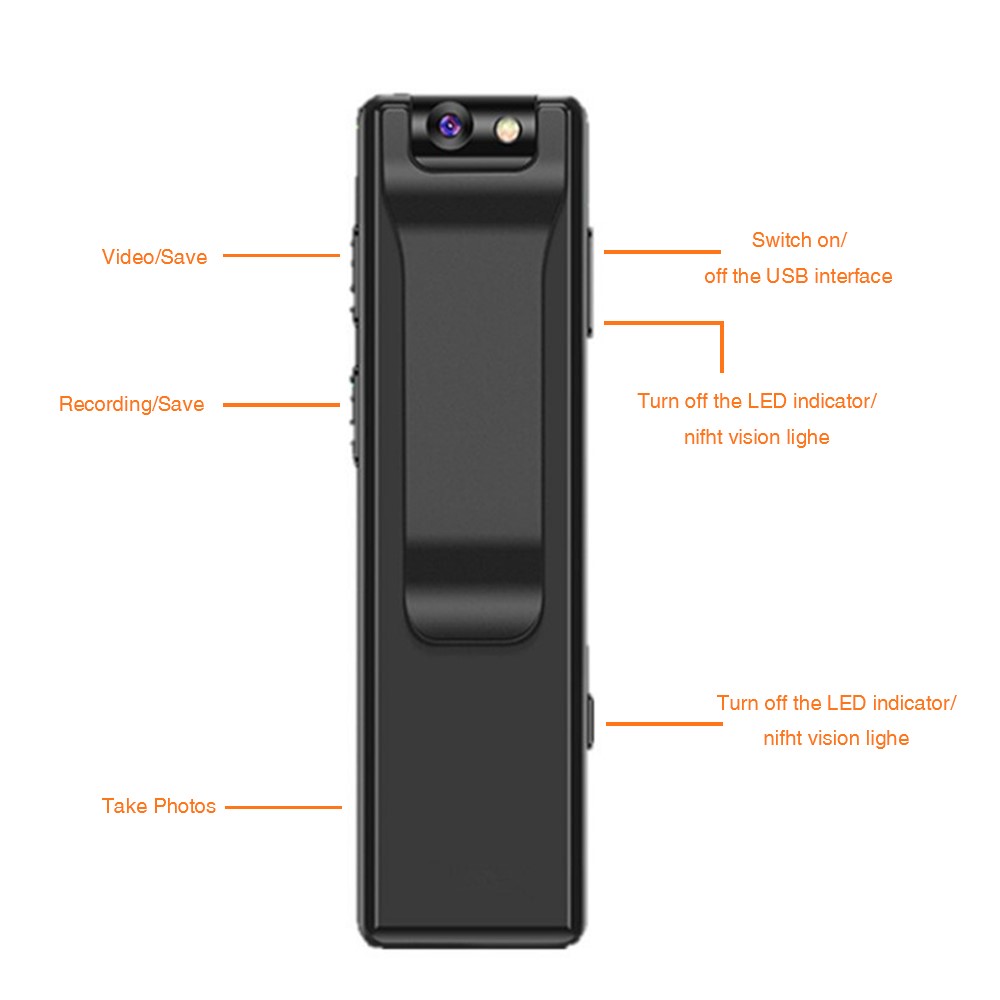 Z3 HD 1080P Night Vision Détection De Mouvement Mini Caméscope Portable Enregistreur Vidéo-5