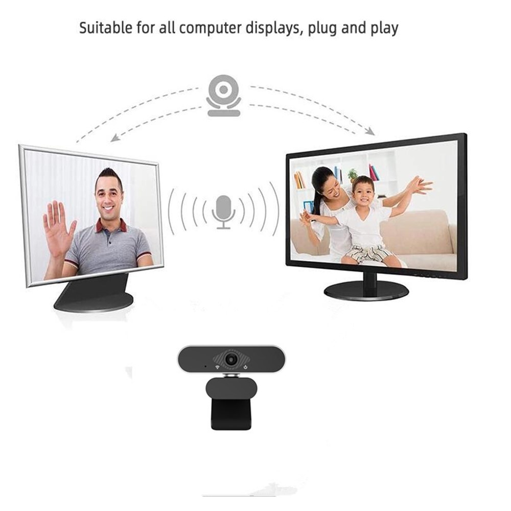 Shopping Full HD 1080p USB Computerkamera 360 Grad Rotatable Live