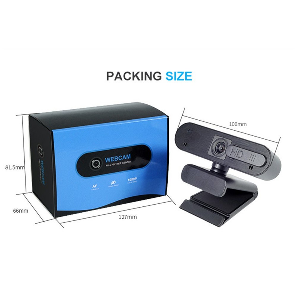 H703 30fps 1080p Full HD Autofocus Camera USB Webcam with Microphone/Privacy Cover for Online Teaching Live-streaming Video Conference-14