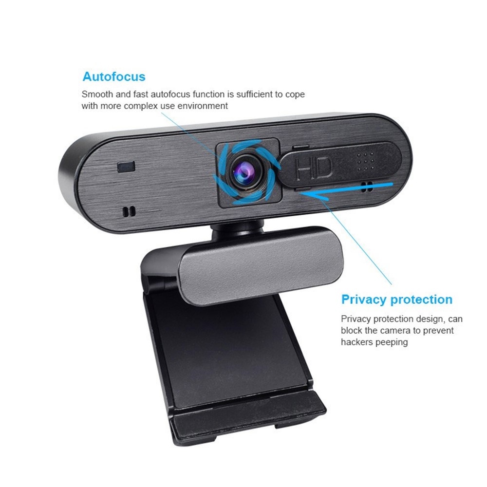 H703 30fps 1080p Full HD Autofocus Camera USB Webcam with Microphone/Privacy Cover for Online Teaching Live-streaming Video Conference-9