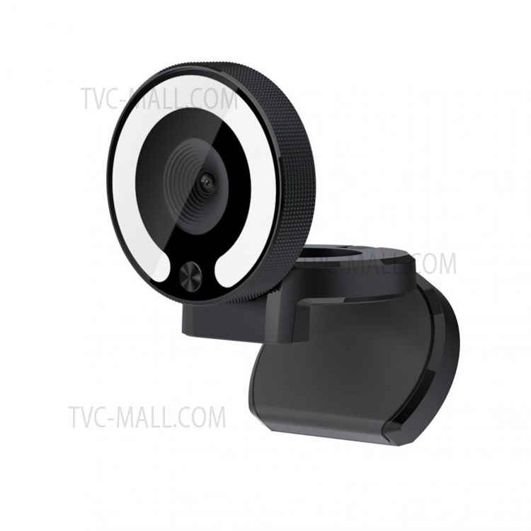 2K HD USB Webcam Auto Focus with Microphone and 3-Color Ring Light for PC Laptop-2