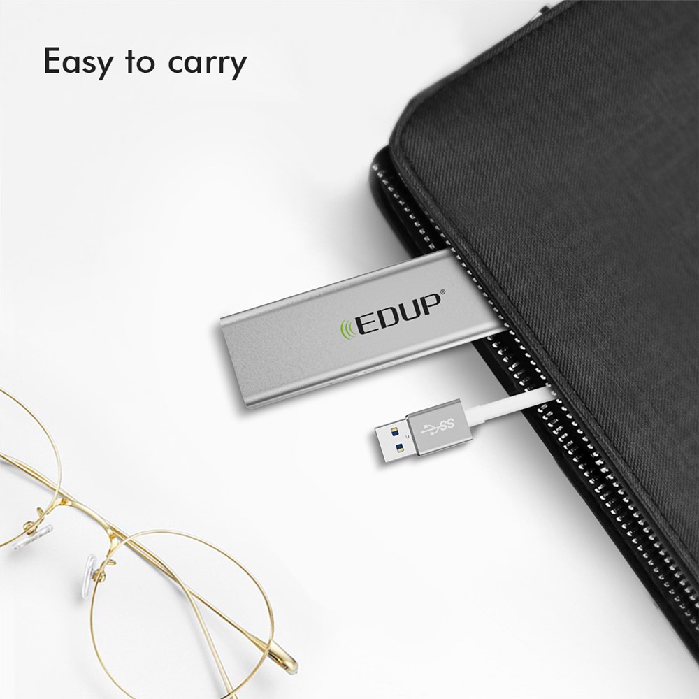 EDUP EP-9606 USB3.0 3-Ports Hub 1000Mbps USB to RJ45 Gigabit Ethernet Adapter for Laptop Computer-9