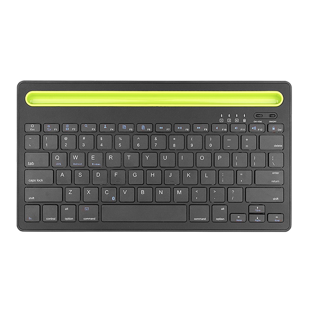 HM-04 Dual-Device Connection Bluetooth Keyboard for IOS Android Windows Phones/Tablets - Black-9