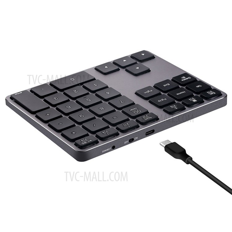 MC Saite MC-308BT 35 Keys Bluetooth Numeric Keyboard for Windows / iOS / Android Laptop PC Accessories-4
