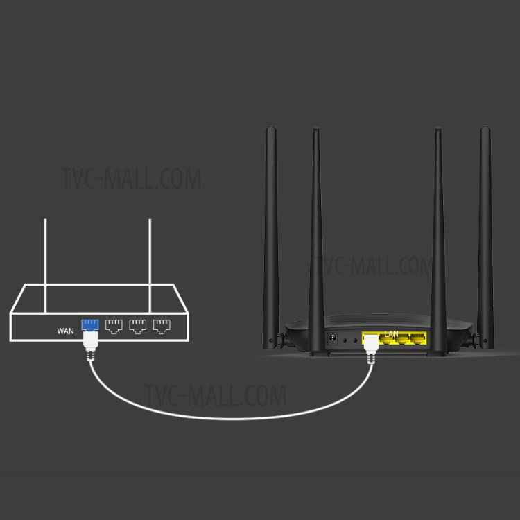 TENDA AC5 Dual Band AC1200M Wireless WiFi Router Repeater with 4 High Gain Antennas Wider Coverage-7