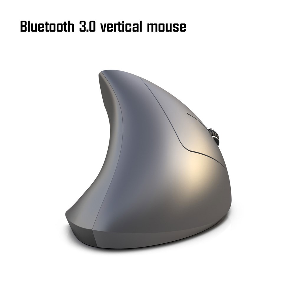 HXSJ T29 Bluetooth Wireless Vertical Ergonomic Optical Mouse Adjustable DPI Laptop Mice - Grey-10