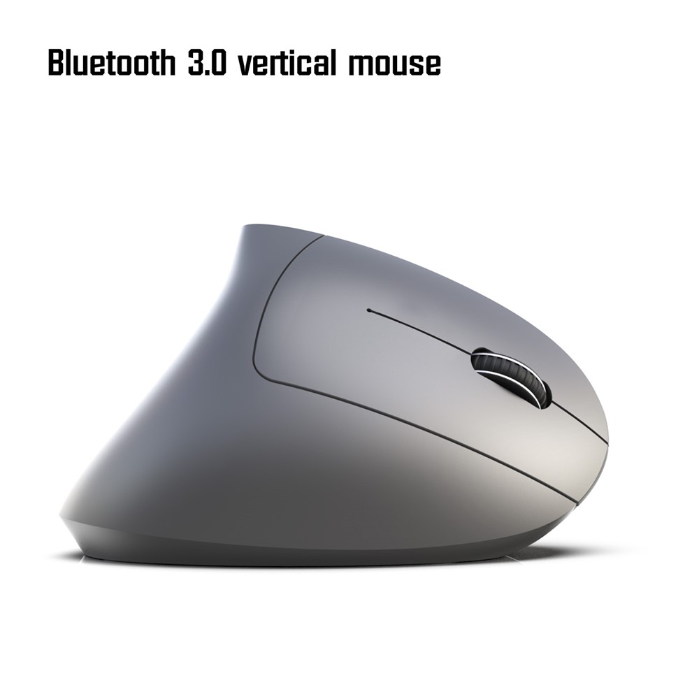 HXSJ T29 Bluetooth Wireless Vertical Ergonomic Optical Mouse Adjustable DPI Laptop Mice - Grey-2